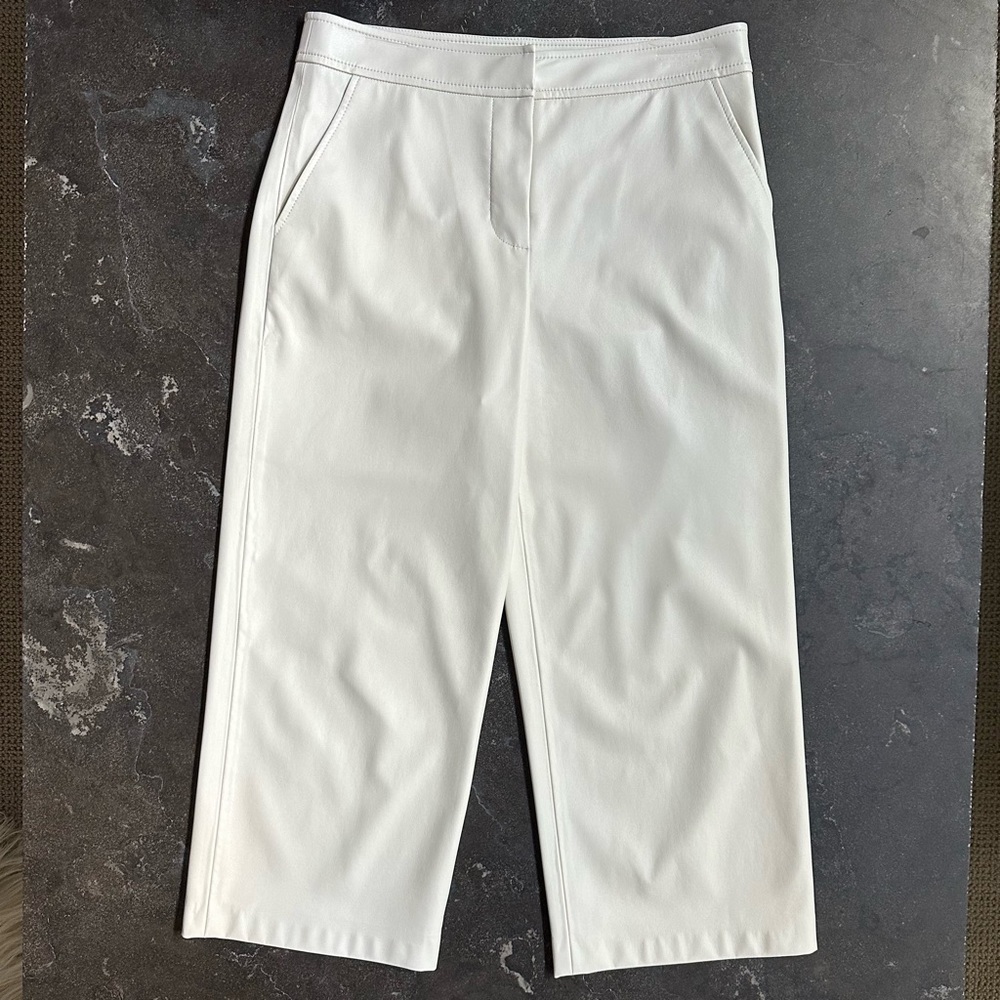 Trina Turk Faux Leather Cropped Pants